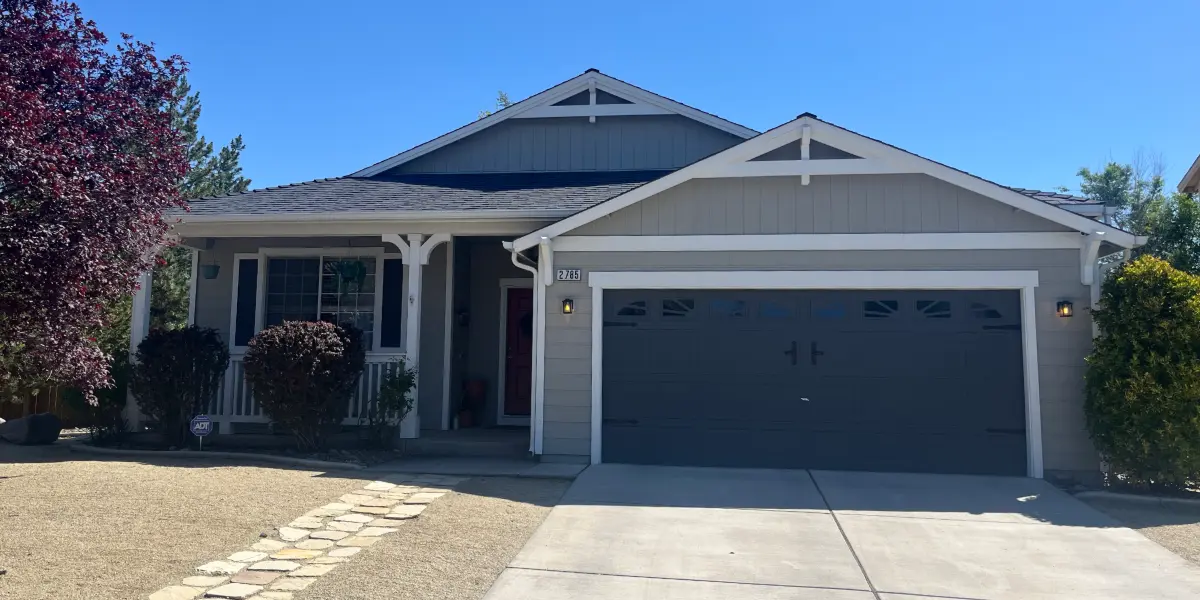 Quality asphalt shingle roof installation on a Reno area home featuring clean architectural lines and professional craftsmanship.